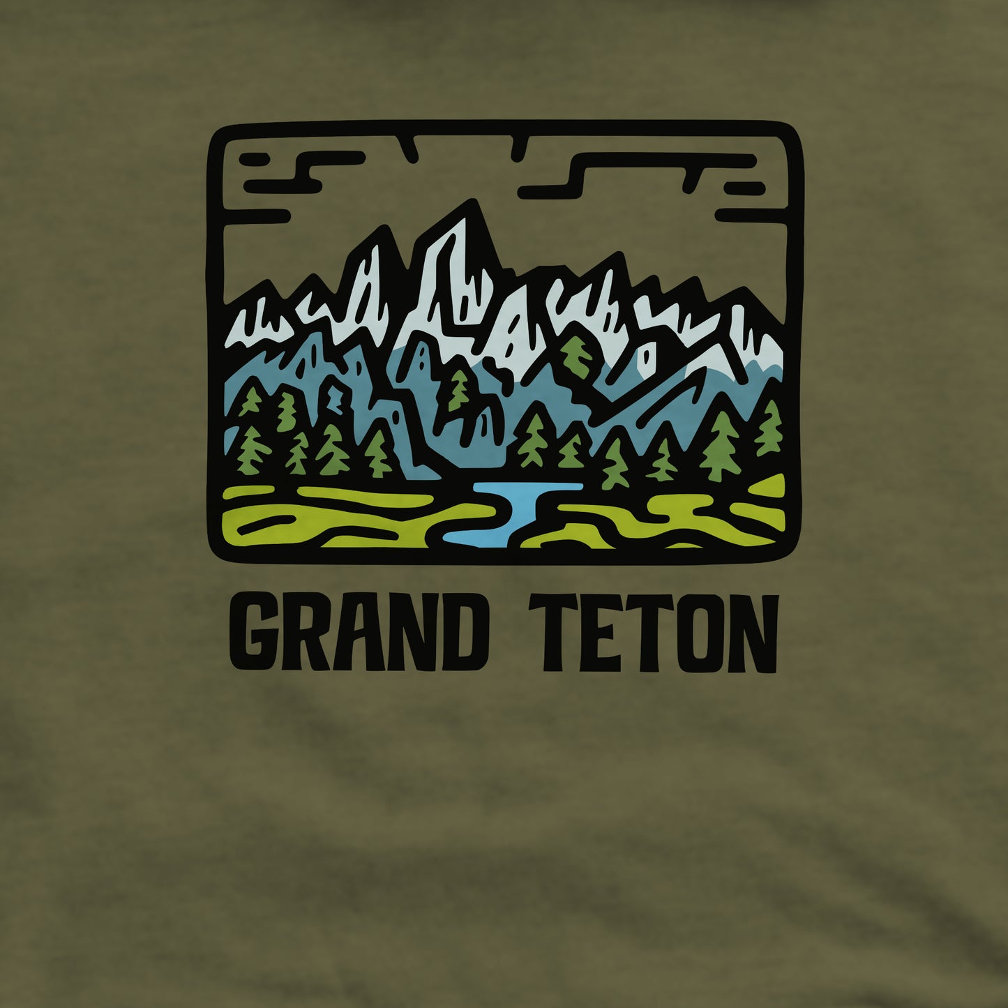 Grand Teton National Park Crewneck Sweatshirt Adventure and Outdoors Themed Sweatshirt