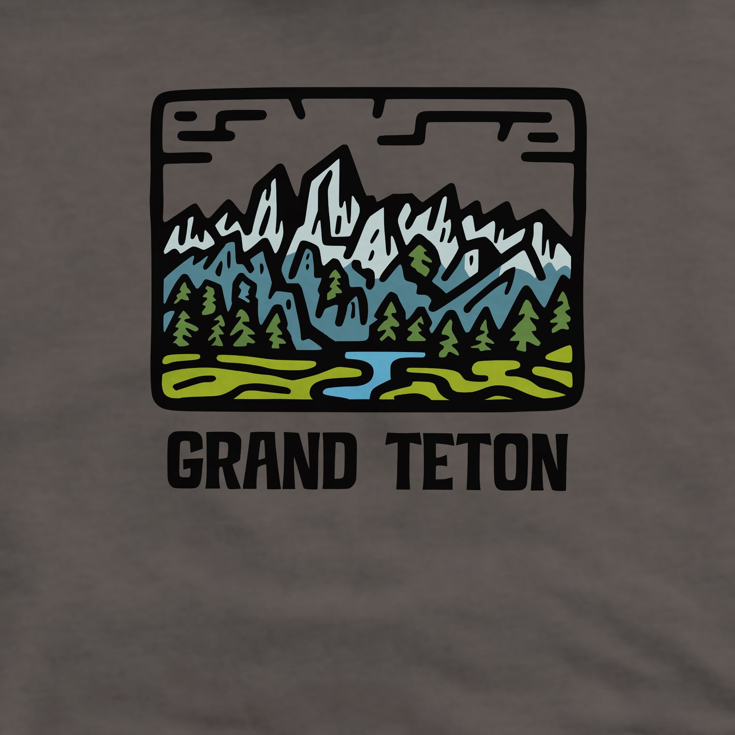 Grand Teton National Park Crewneck Sweatshirt Adventure and Outdoors Themed Sweatshirt