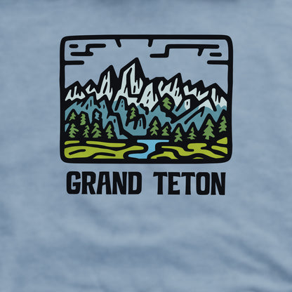 Grand Teton National Park Crewneck Sweatshirt Adventure and Outdoors Themed Sweatshirt