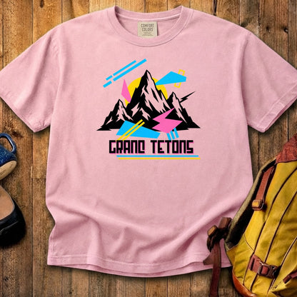 Grand Tetons Retro 90's Cotton T-Shirt