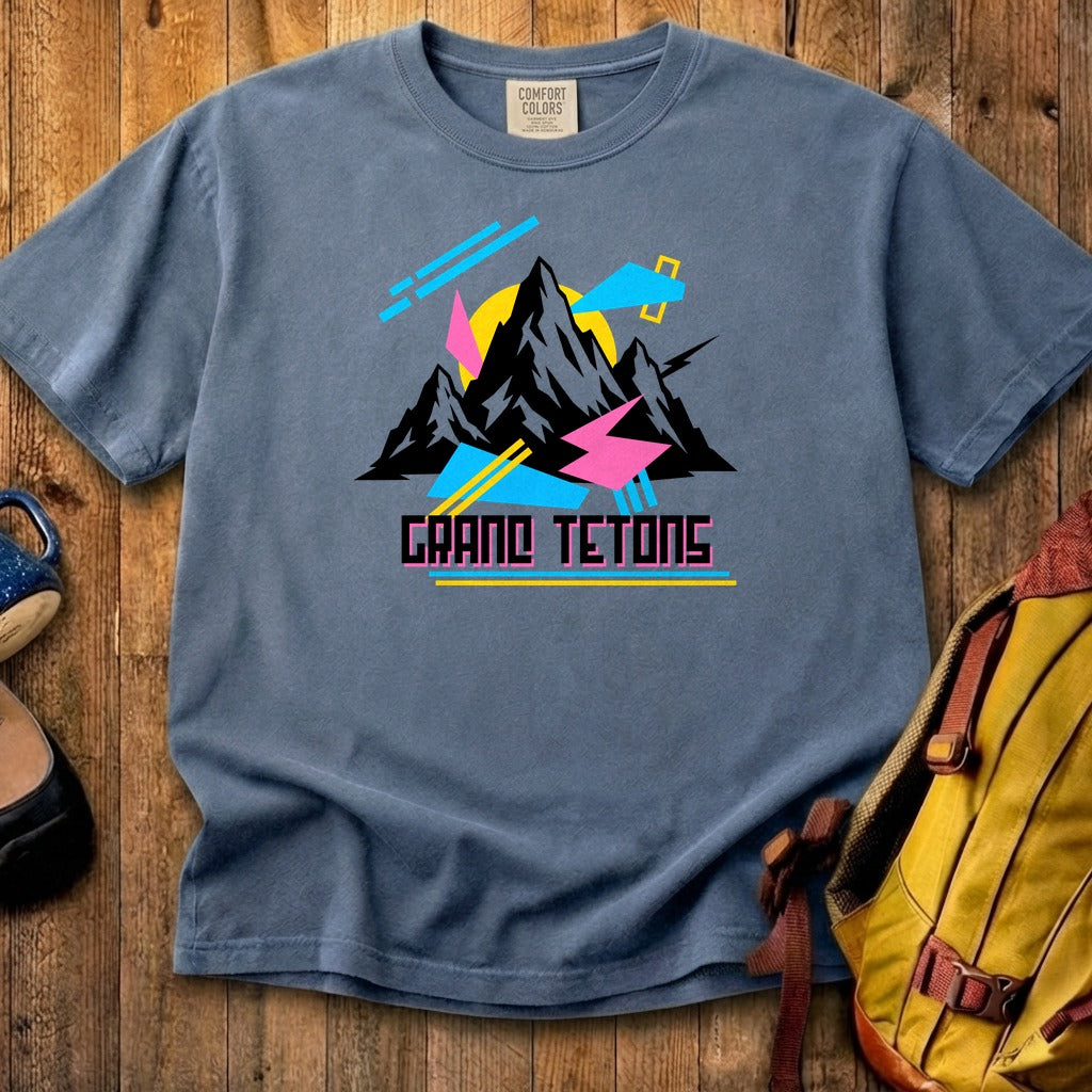 Grand Tetons Retro 90's Cotton T-Shirt