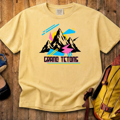 Grand Tetons Retro 90's Cotton T-Shirt
