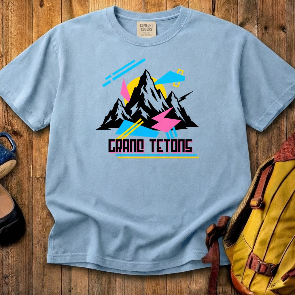 Grand Tetons Retro 90's Cotton T-Shirt