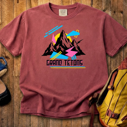 Grand Tetons Retro 90's Cotton T-Shirt