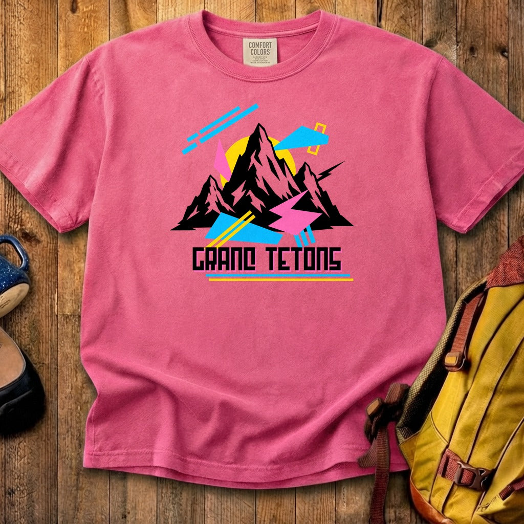 Grand Tetons Retro 90's Cotton T-Shirt