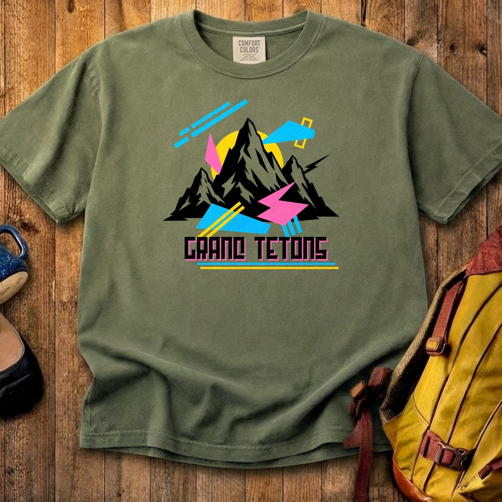 Grand Tetons Retro 90's Cotton T-Shirt