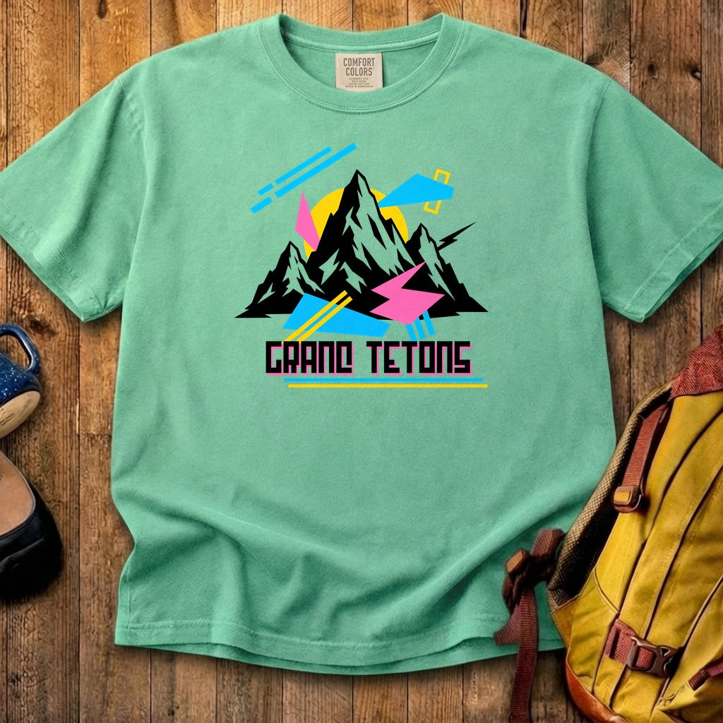 Grand Tetons Retro 90's Cotton T-Shirt