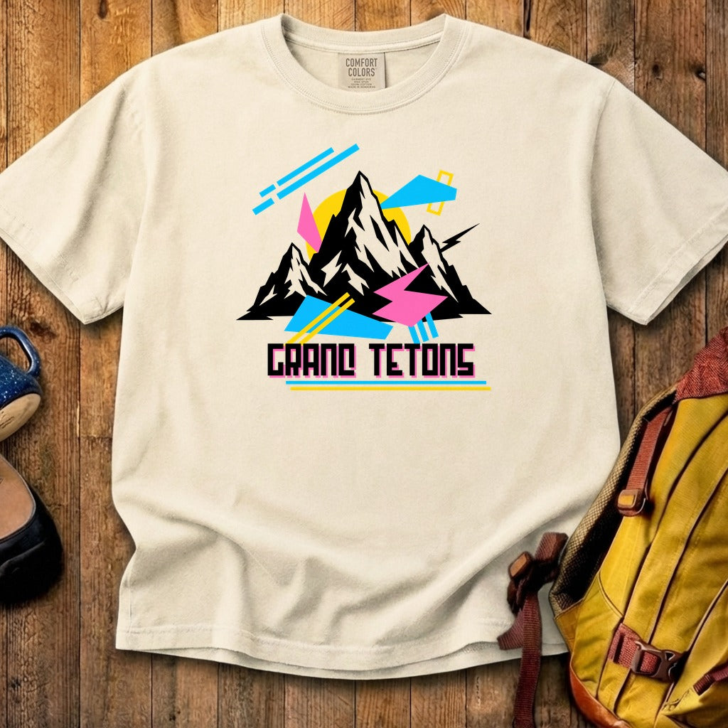 Grand Tetons Retro 90's Cotton T-Shirt