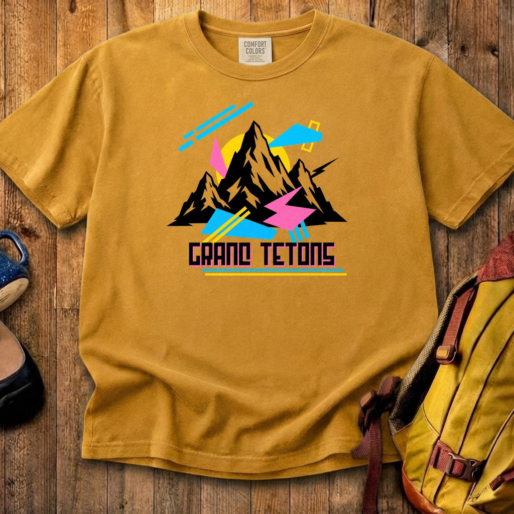 Grand Tetons Retro 90's Cotton T-Shirt