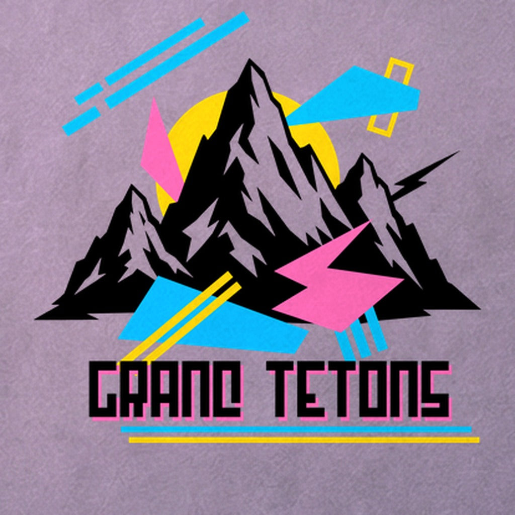 Grand Tetons Retro 90's Cotton T-Shirt