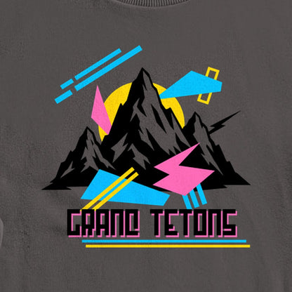 Grand Tetons Retro 90's Crewneck Sweatshirt