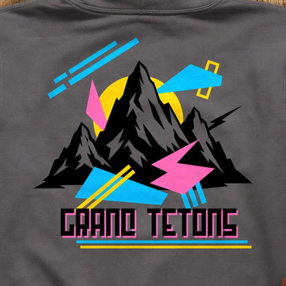 Grand Tetons Retro 90's Hoodie