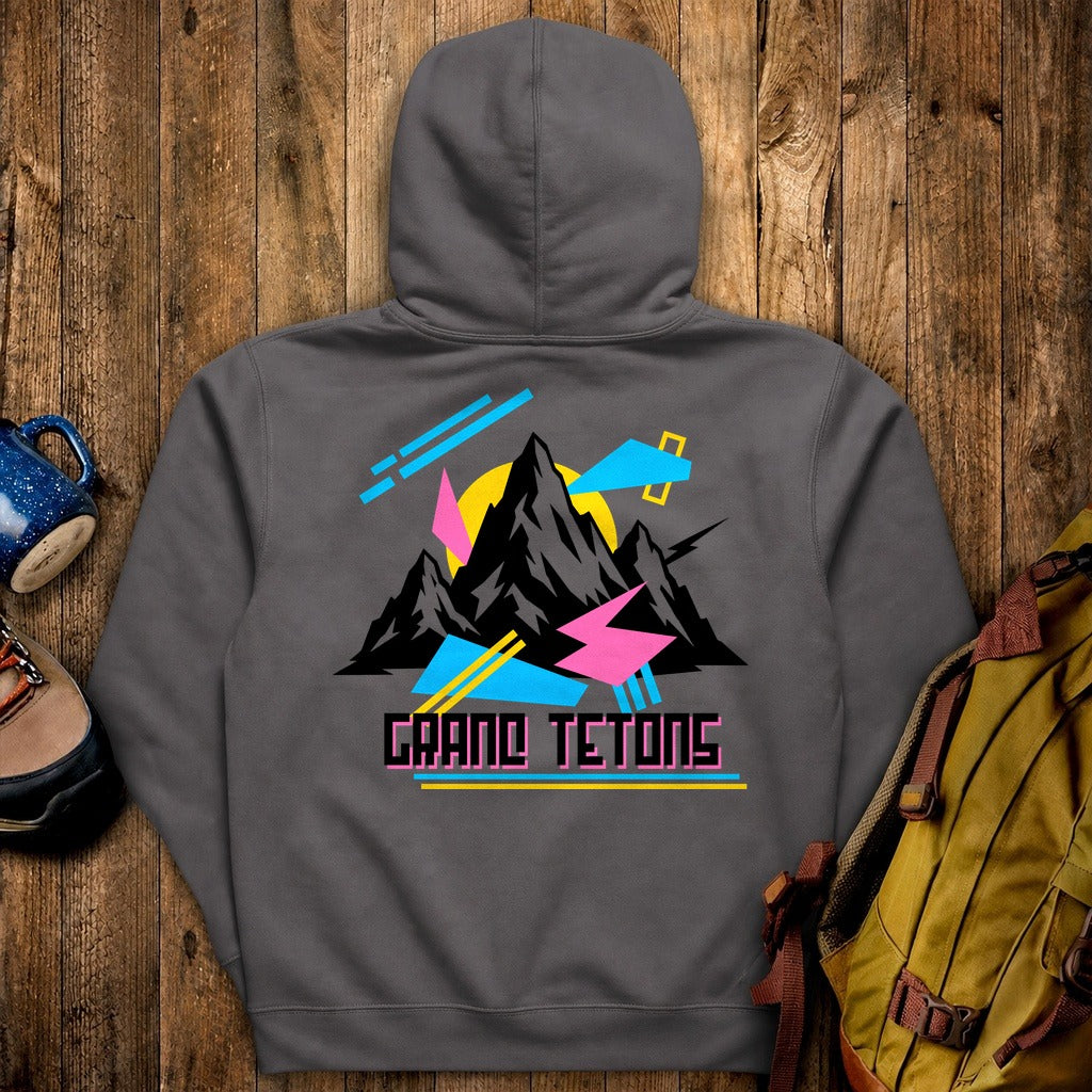 Grand Tetons Retro 90's Hoodie