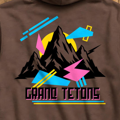 Grand Tetons Retro 90's Hoodie