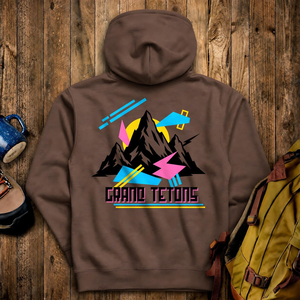 Grand Tetons Retro 90's Hoodie