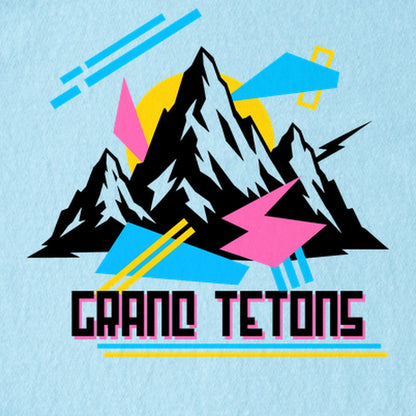 Grand Tetons Retro 90's Kids Cotton T-Shirt
