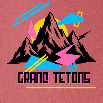 Grand Tetons Retro 90's Kids Cotton T-Shirt