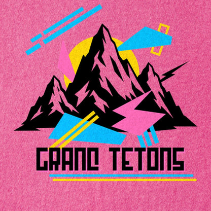 Grand Tetons Retro 90's Kids Cotton T-Shirt