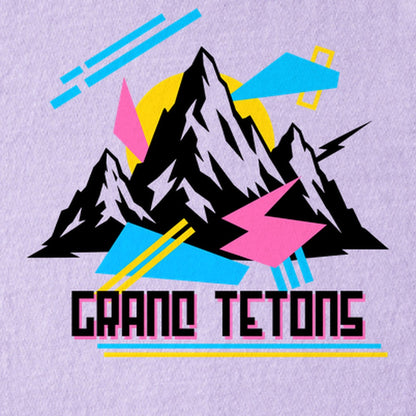 Grand Tetons Retro 90's Kids Cotton T-Shirt