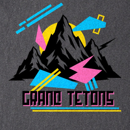 Grand Tetons Retro 90's Kids Cotton T-Shirt