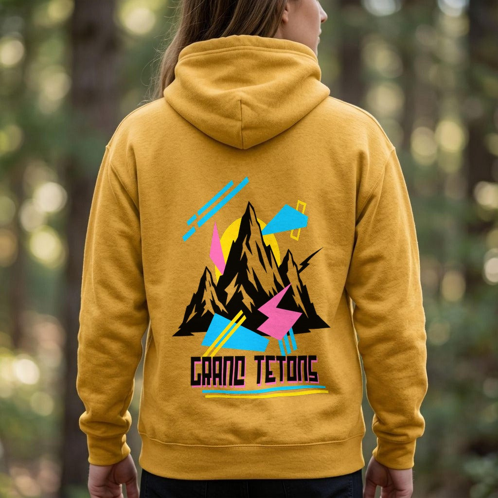 Grand Tetons Retro 90's Hoodie