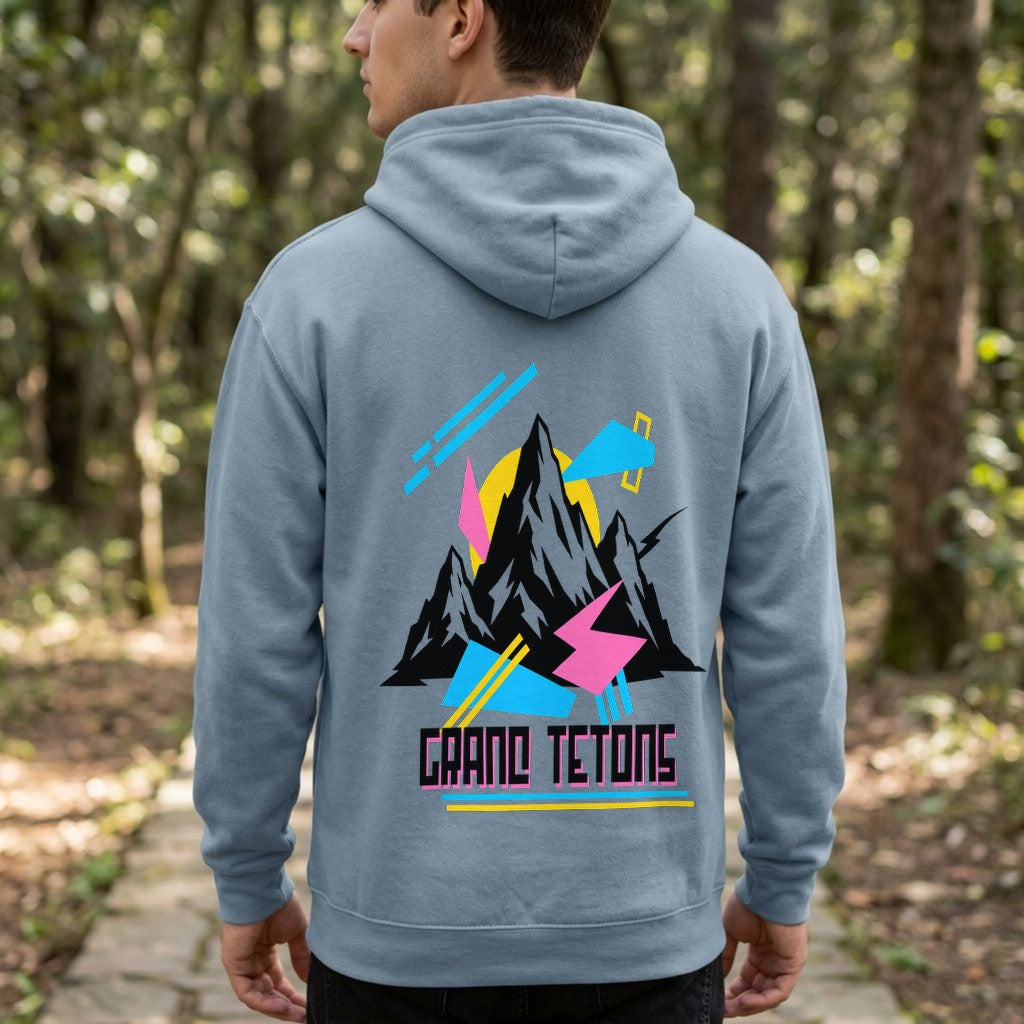 Grand Tetons Retro 90's Hoodie