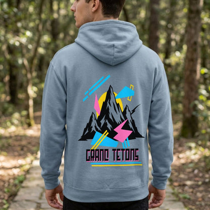 Grand Tetons Retro 90's Hoodie