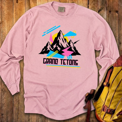 Grand Tetons Retro 90's Premium Long Sleeve