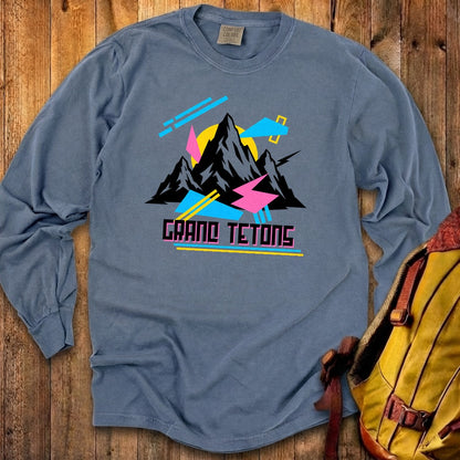Grand Tetons Retro 90's Premium Long Sleeve