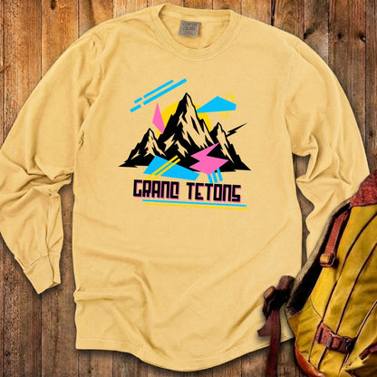 Grand Tetons Retro 90's Premium Long Sleeve