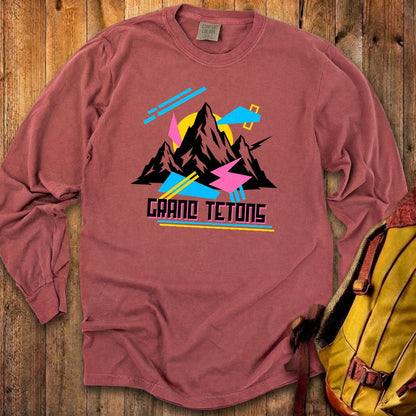 Grand Tetons Retro 90's Premium Long Sleeve