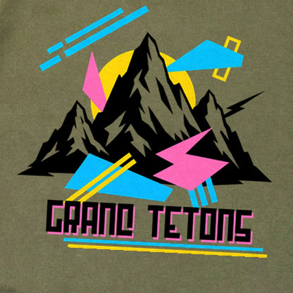 Grand Tetons Retro 90's Premium Long Sleeve