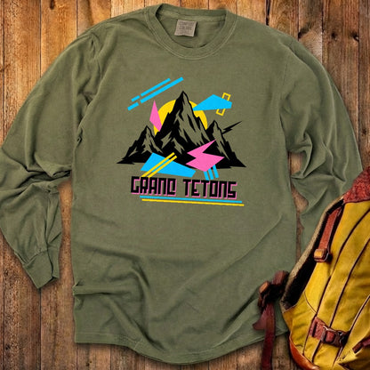 Grand Tetons Retro 90's Premium Long Sleeve
