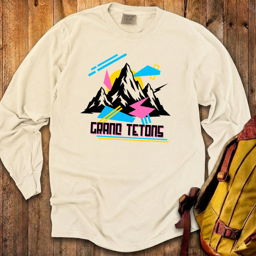 Grand Tetons Retro 90's Premium Long Sleeve