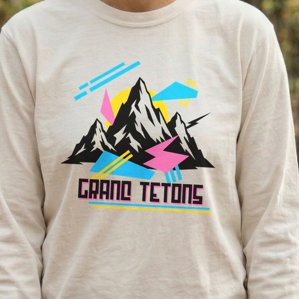 Grand Tetons Retro 90's Premium Long Sleeve