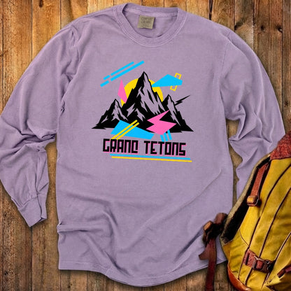 Grand Tetons Retro 90's Premium Long Sleeve