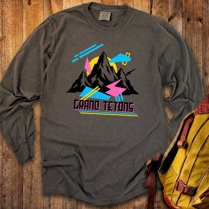 Grand Tetons Retro 90's Premium Long Sleeve