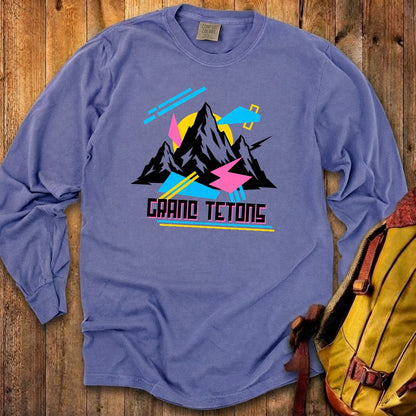Grand Tetons Retro 90's Premium Long Sleeve