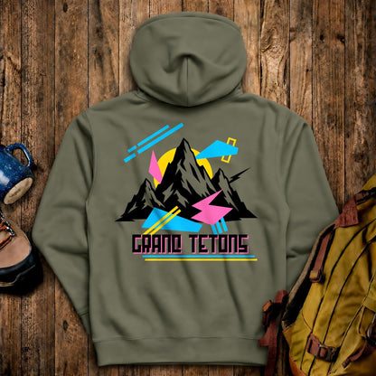 Grand Tetons Retro 90's Hoodie