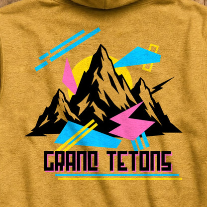 Grand Tetons Retro 90's Hoodie