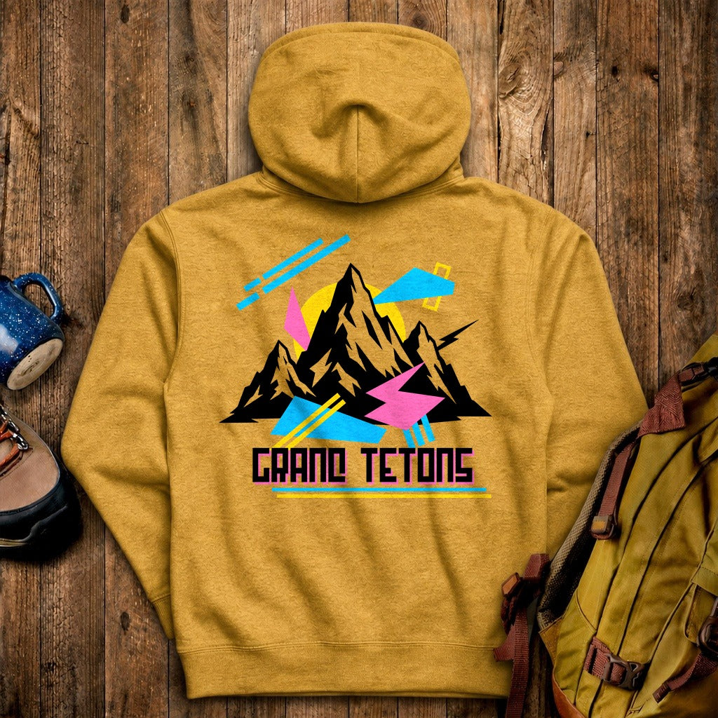 Grand Tetons Retro 90's Hoodie