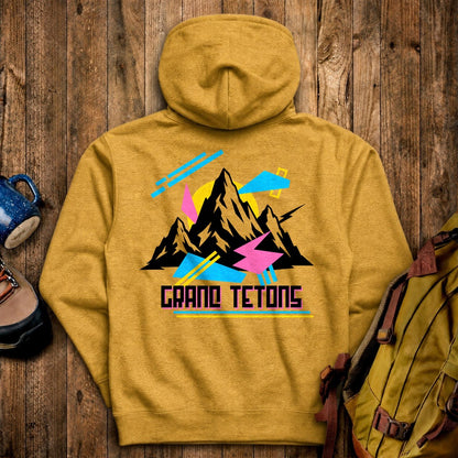 Grand Tetons Retro 90's Hoodie
