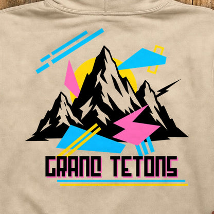 Grand Tetons Retro 90's Hoodie