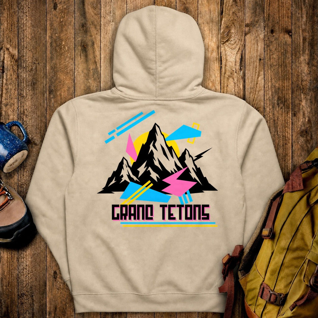 Grand Tetons Retro 90's Hoodie