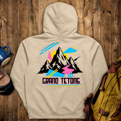 Grand Tetons Retro 90's Hoodie