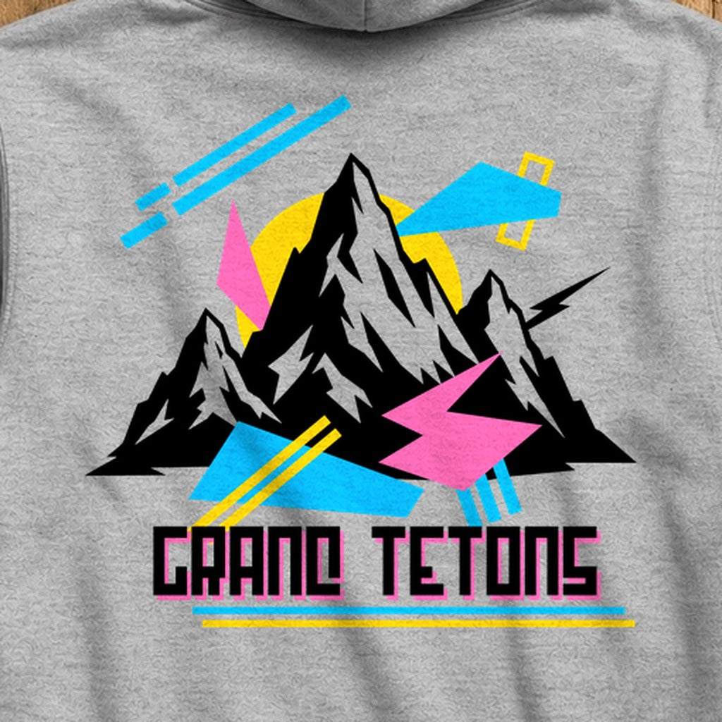 Grand Tetons Retro 90's Hoodie