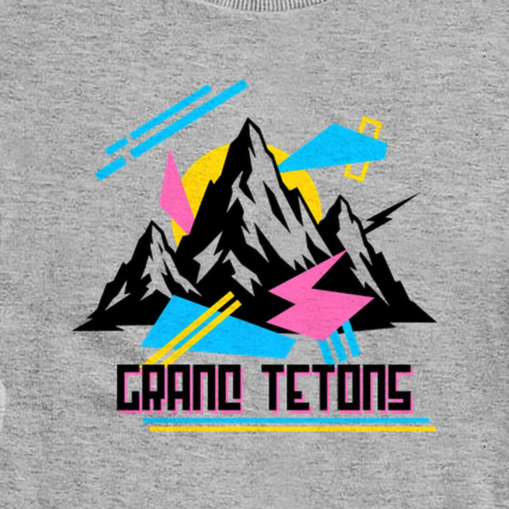 Grand Tetons Retro 90's Crewneck Sweatshirt
