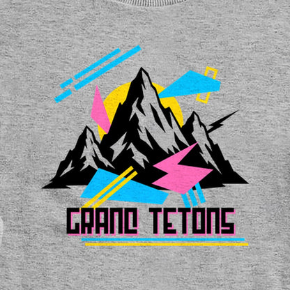 Grand Tetons Retro 90's Crewneck Sweatshirt