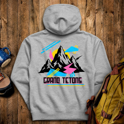 Grand Tetons Retro 90's Hoodie