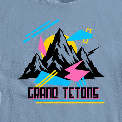 Grand Tetons Retro 90's Crewneck Sweatshirt
